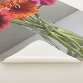 Die fröhliche Gerbera Blume + Individuelle Name Sherpadecke (3/4)
