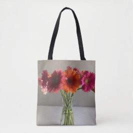 Die fröhliche Gerbera Blume + Individuelle Name Tasche