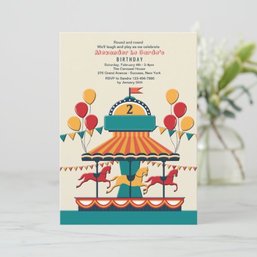 Die fröhliche und umfassende Einladung (Stehend Vorderseite)