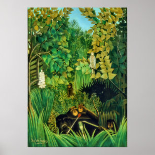 Die fröhlichen Possenreißer - Henri Rousseau Poster