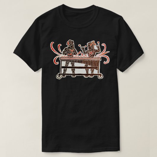 Die Front führt Marimba T-Shirt (Design vorne)