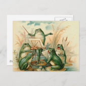 Die Froschband Postkarte (Vorne/Hinten)