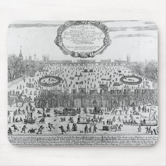 Die Frost-Messe des Winters von Themse Mousepad (Vorne)