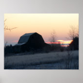 die frostige Scheune Poster (Vorne)