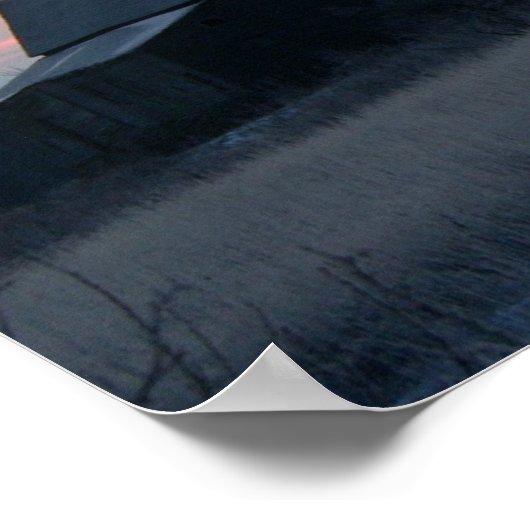 die frostige Scheune Poster (Ecke)