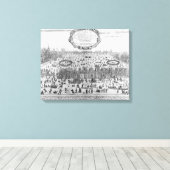 Die Frostmesse im Winter der Themse Leinwanddruck (Insitu (Holzboden))