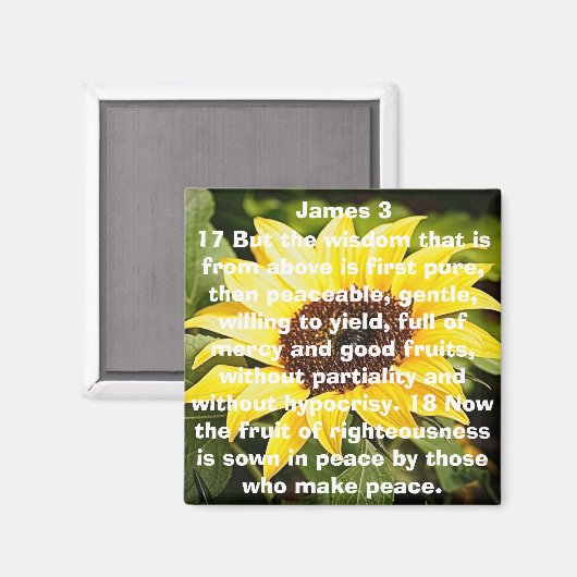 die Frucht der Bibel mit Versaillenblume Magnet (Vorderseite/Rückseite)