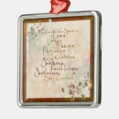 Die Frucht des Geist-Metal-Ornaments Ornament Aus Metall (Links)