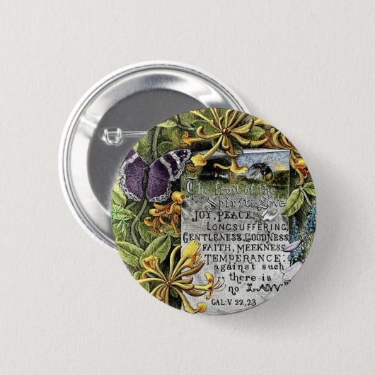 Die Frucht des Geistes Button (Vorne & Hinten)