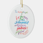 Die Frucht des Geistes Christliche Verse Keramik Ornament (Rechts)