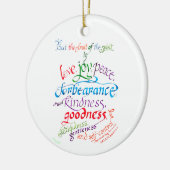 Die Frucht des Geistes Christliche Verse Keramik Ornament (Links)