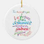 Die Frucht des Geistes Christliche Verse Keramik Ornament (Hinten)