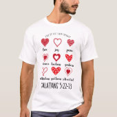 Die Frucht des Geistes, der Liebe, der Freude, des T-Shirt (Vorderseite)