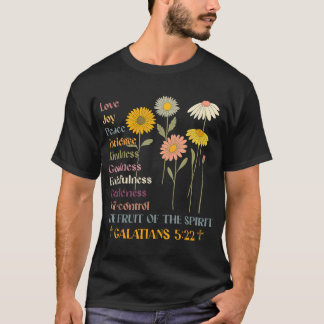 Die Frucht des Geistes Galater Christen Kreuz T-Shirt