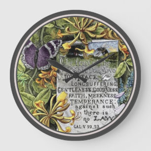 Die Frucht des Geistes Große Wanduhr