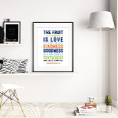Die Frucht des Geistes ist Liebe, Galaten 5:22-23 Poster
