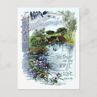 Die Frucht des Geistes ist Liebe Postkarte