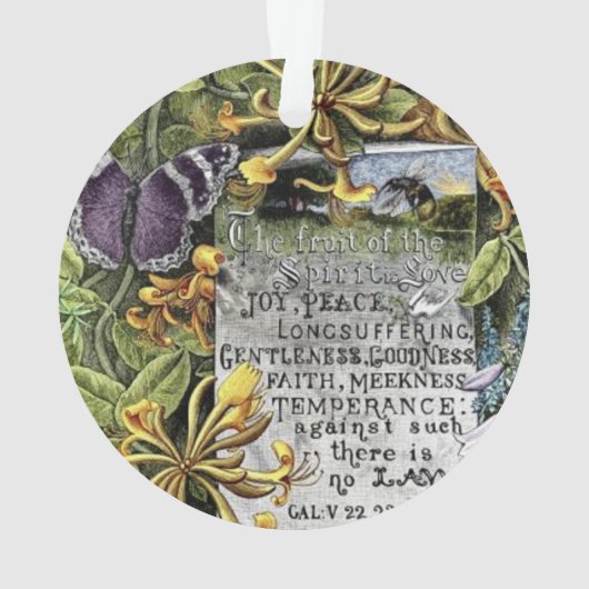 Die Frucht des Geistes Ornament (Rückseite)