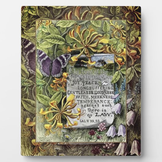 Die Frucht des Geistes Plakette Fotoplatte (Vorderseite)