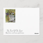 Die Frucht des Geistes Postkarte (Rückseite)