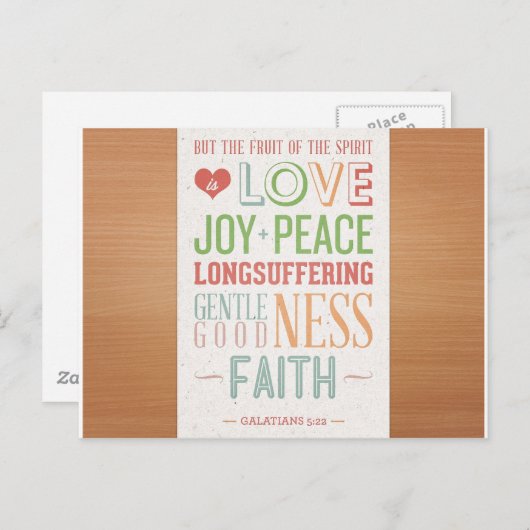 Die Frucht des Geistes Postkarte (Vorne/Hinten)