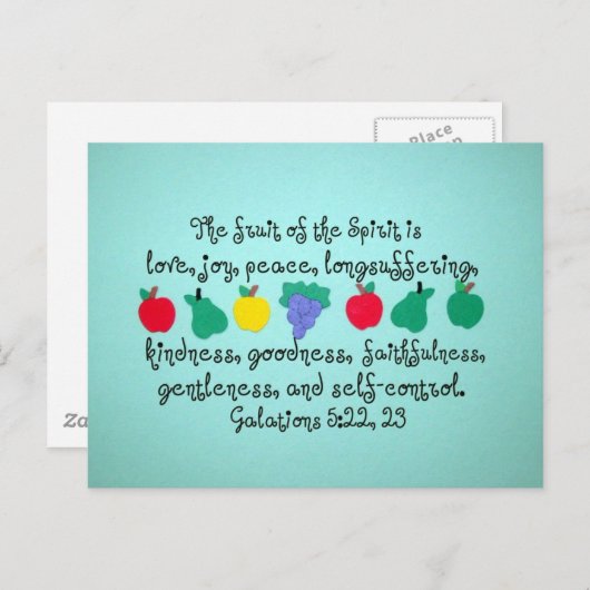 Die Frucht des Geistes... Postkarte (Vorne/Hinten)