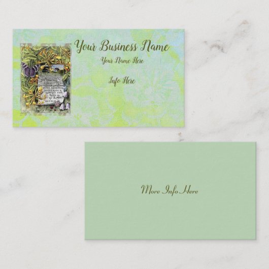 Die Frucht des Geistes Visitenkarte (Vorne/Hinten)