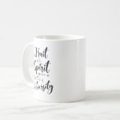 Die Frucht des Geistes wächst im Mutterleib Kaffeetasse (Vorderseite Links)