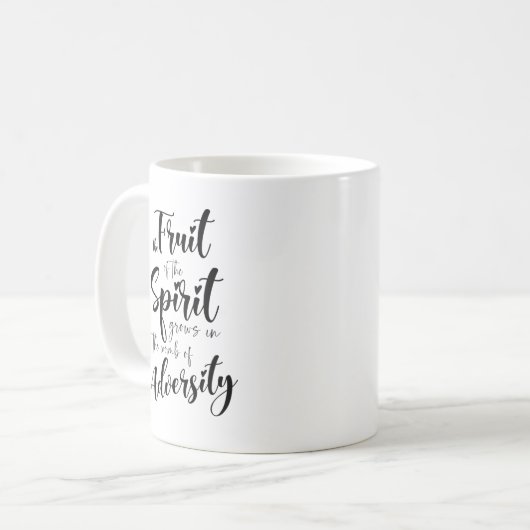 Die Frucht des Geistes wächst im Mutterleib Kaffeetasse (Vorderseite Links)