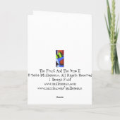 Die Frucht und die Rebe ll Gruß-Karte Karte (Rückseite)