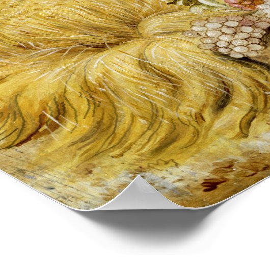 Die Fruchtbarkeit der Erde Poster (Ecke)