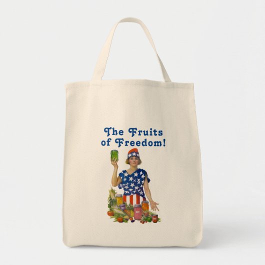 Die Früchte der Freiheit! Lebensmitteltüte Tragetasche (Vorne)