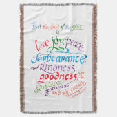 Die Früchte des Geist-Bibelverses Decke (Vorderseite Vertikal)