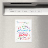 Die Früchte des Geist-Bibelverses Magnet (In Situ (Geschirrspüler))