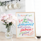 Die Früchte des Geist-Bibelverses Poster