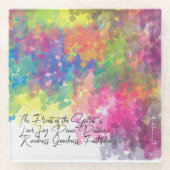 Die Früchte des Geistes - Galaten 5 Glasuntersetzer (Vorderseite)