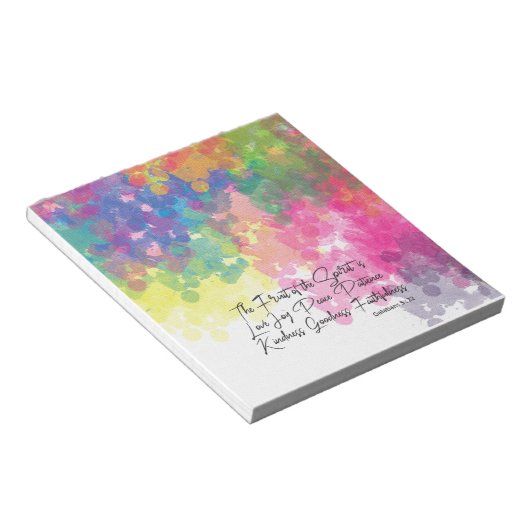 Die Früchte des Geistes - Galaten 5 Notizblock (angewinkelt)