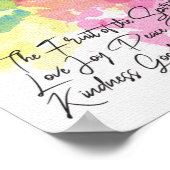 Die Früchte des Geistes - Galaten 5 Poster (Ecke)