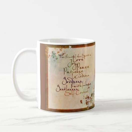 Die Früchte des Geistes Kaffeetasse (Links)