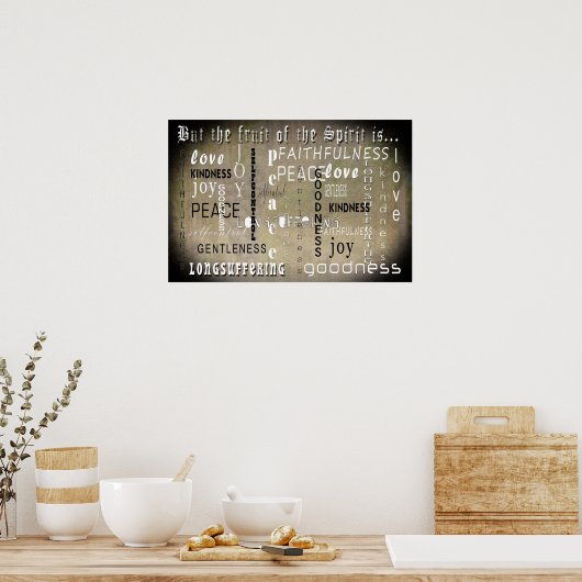 Die Früchte des Geistes Poster (Küche)