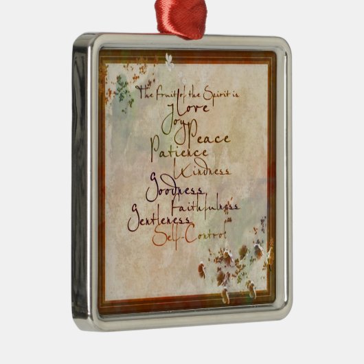 Die Früchte des Geistes Silbernes Ornament (Rechts)