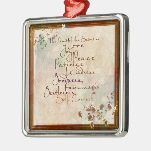 Die Früchte des Geistes Silbernes Ornament (Links)