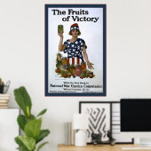 Die Früchte des Sieges~Vintager Weltkrieg 1 Poster (Heimbüro)