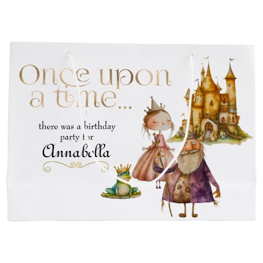 Die Früchte und Frosch der klassischen Märchen für Große Geschenktüte (Rückseite)