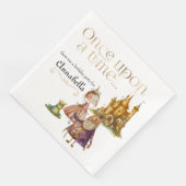 Die Früchte und Frosch der klassischen Märchen für Serviette (Ecke)