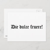 Die fruchtig! Ein schöner Tag (auf Latein) Postkarte (Vorne/Hinten)