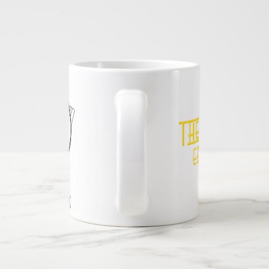 Die früher Vogel-Verein-riesige Kaffee-Tasse Jumbo-Tasse (Rückseite)