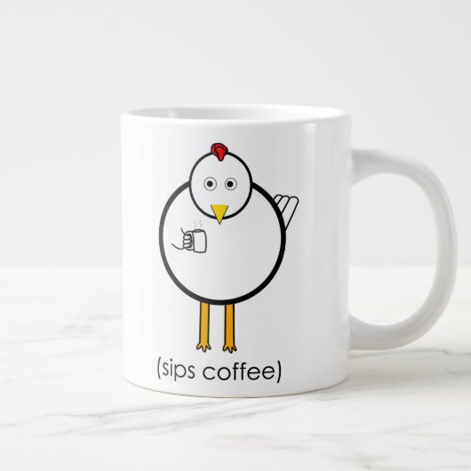 Die früher Vogel-Verein-riesige Kaffee-Tasse Jumbo-Tasse (Rechts)