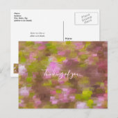 Die Frühjahrssaison färbt das Abstrakte Denken in Postkarte (Vorne/Hinten)