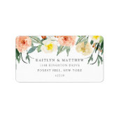 Die Frühjahrssammlung blüht auf Adressaufkleber (Vorne)